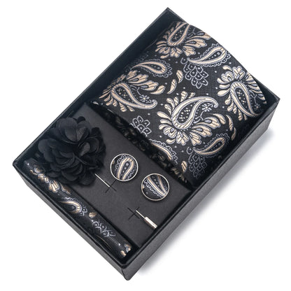 Valentines Gifts For Him Silk Necktie Set With Cufflinks