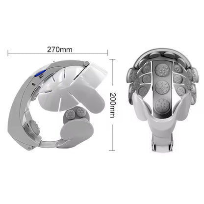 Electric Head Scalp Massager Brain Relax Vibration Head Massager Helmet Acupuncture Points Head