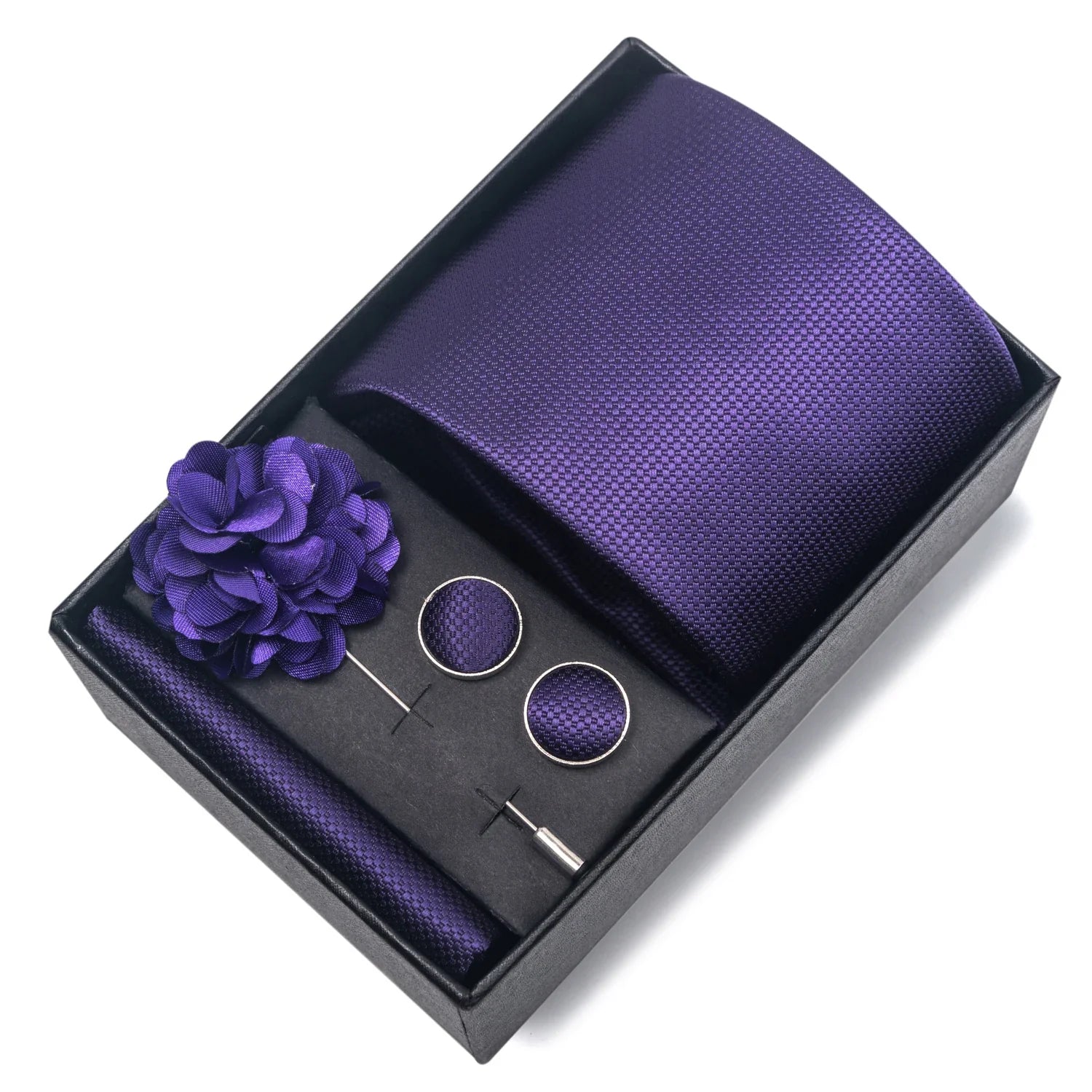 Valentines Gifts For Him Silk Necktie Set With Cufflinks
