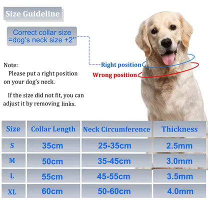 Adjustable Prong Collar With Stainless Steel Links Nylon Cover For Dogs