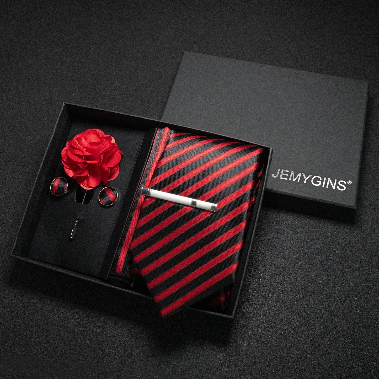 Valentines Gifts For Him Paisley Silk Tie Set With Cufflinks