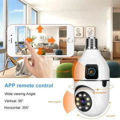8MP E27 Bulb Wifi Camera with Night Vision