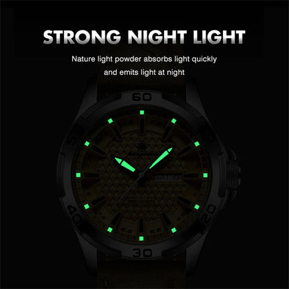 Valentines Gifts For Him Quartz Leather Strap Luminous Date Week Watch