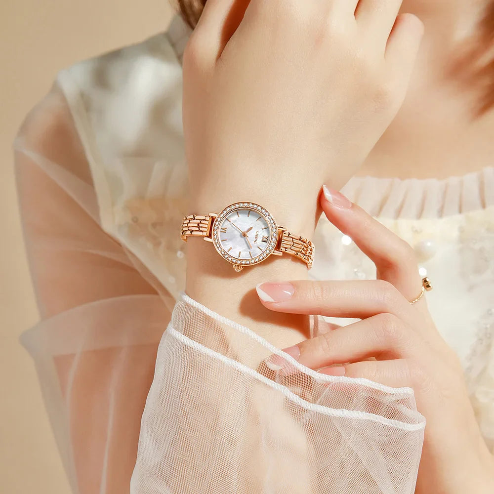 Quartz Elegance Women'S Gold Watch 25Mm