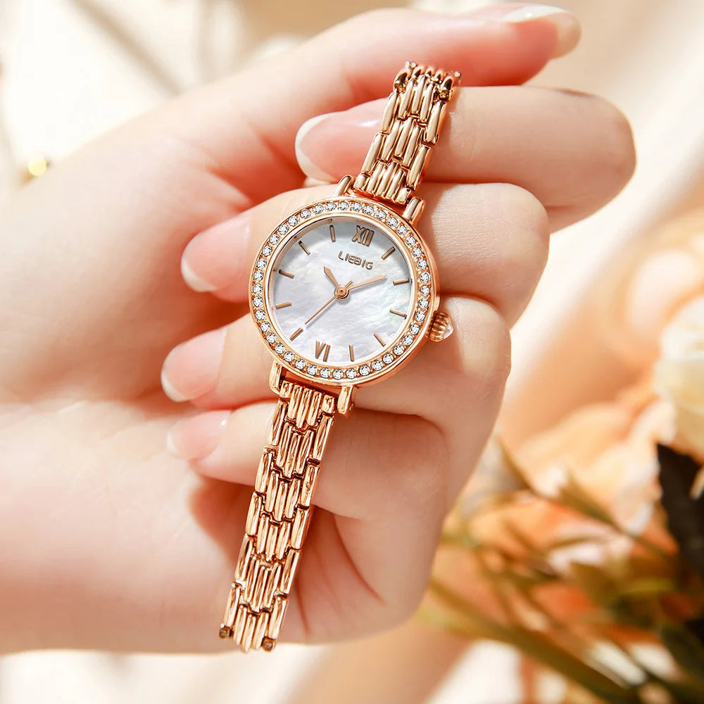 Quartz Elegance Women'S Gold Watch 25Mm