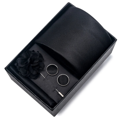 Valentines Gifts For Him Silk Necktie Set With Cufflinks