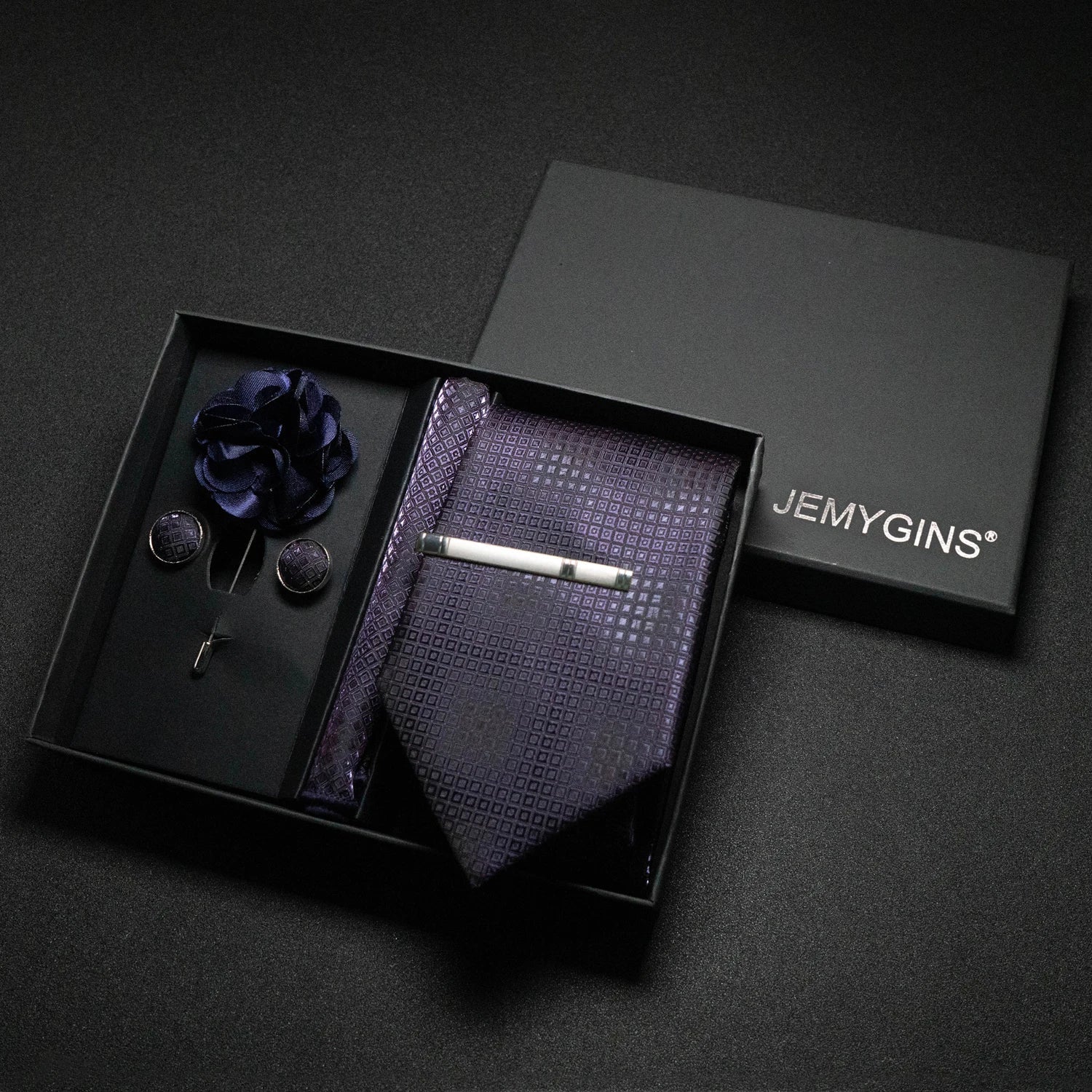 Valentines Gifts For Him Paisley Silk Tie Set With Cufflinks