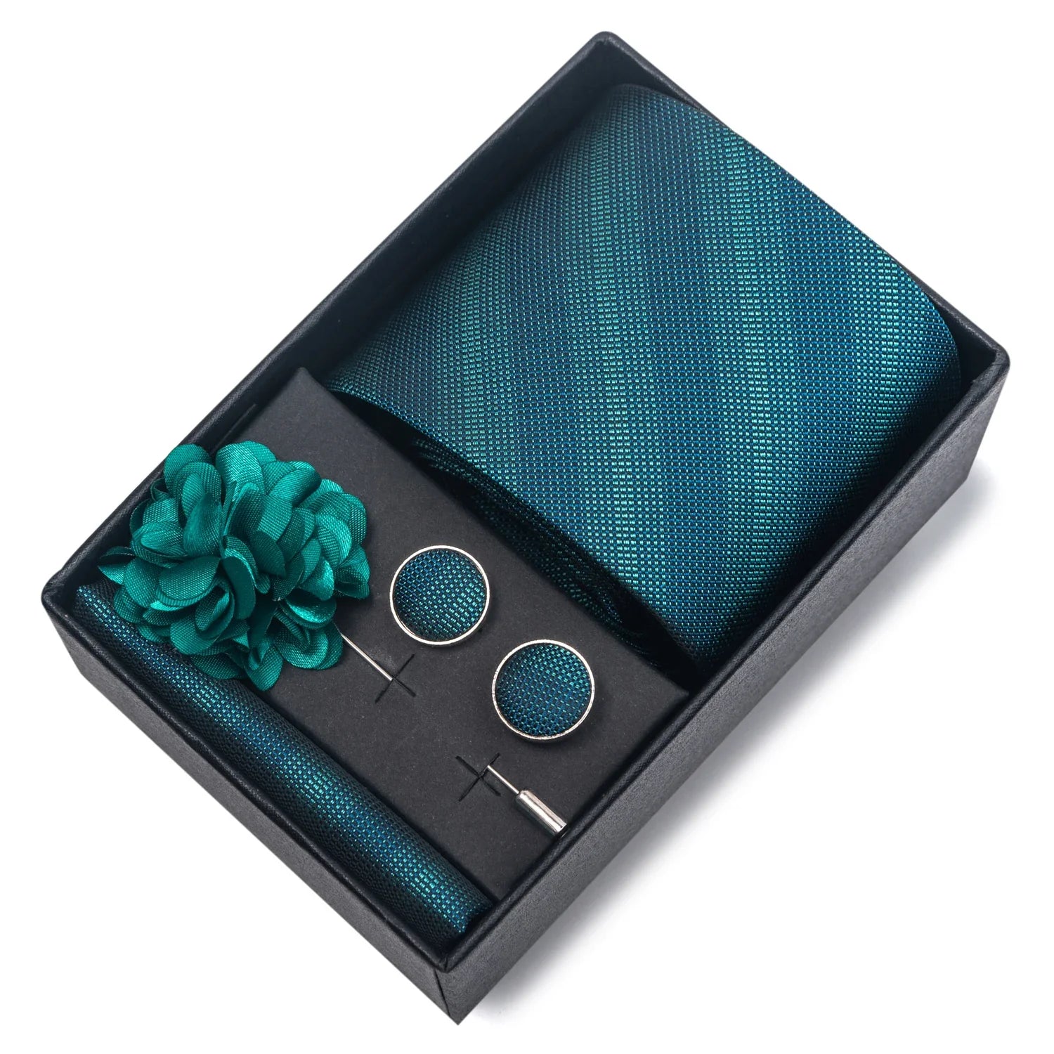 Valentines Gifts For Him Silk Necktie Set With Cufflinks