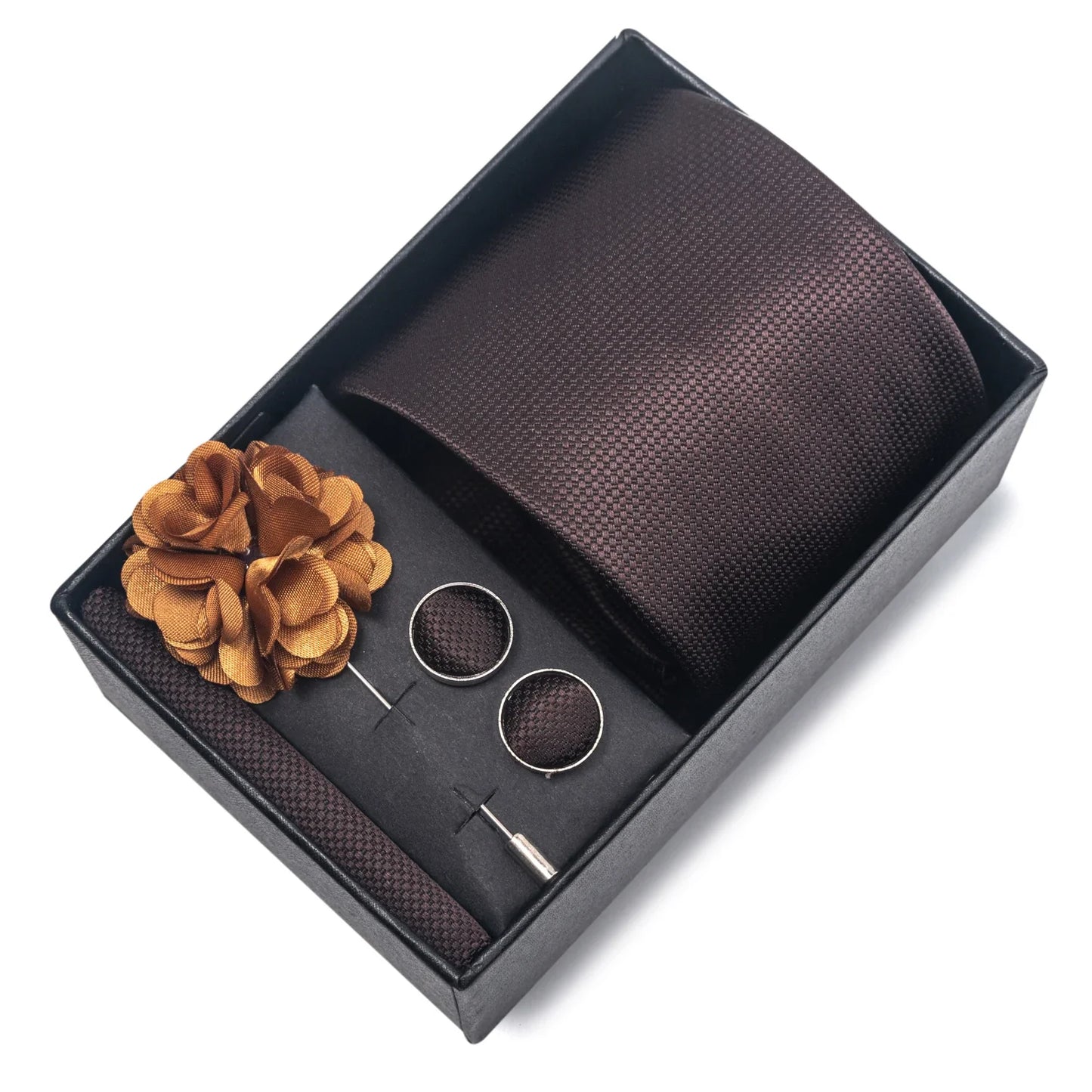 Valentines Gifts For Him Silk Necktie Set With Cufflinks