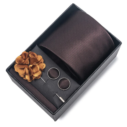 Valentines Gifts For Him Silk Necktie Set With Cufflinks