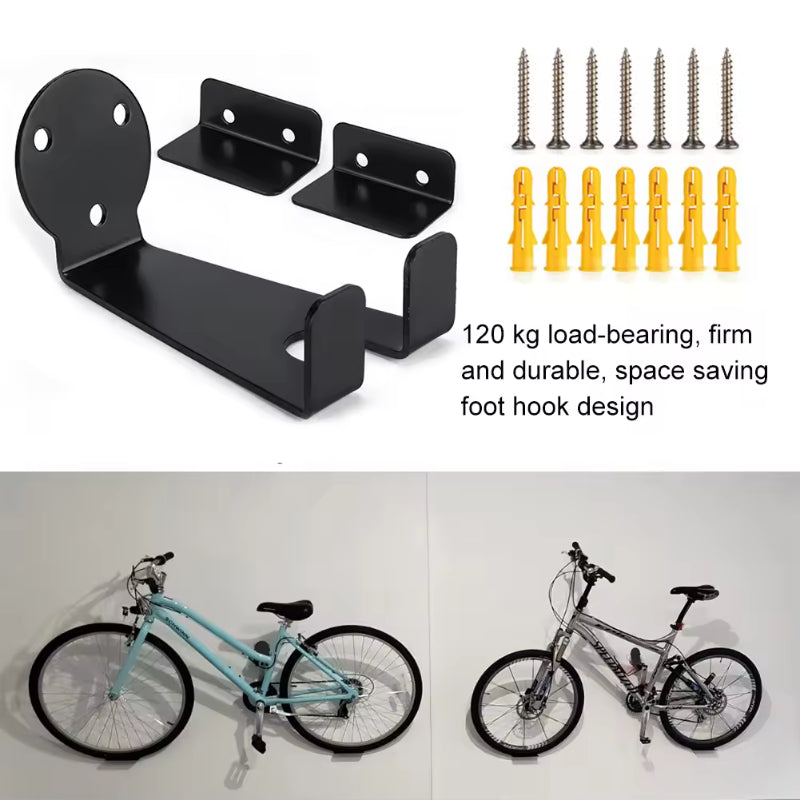 Bike Hangers for Garage - Secure Indoor Wall Mount Apartment Rack 60817