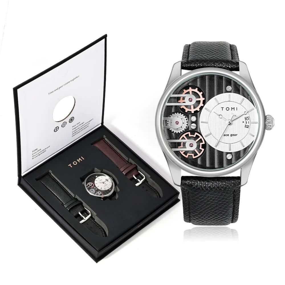 Valentines Gifts For Him Quartz Watch Gift Box Set Straps