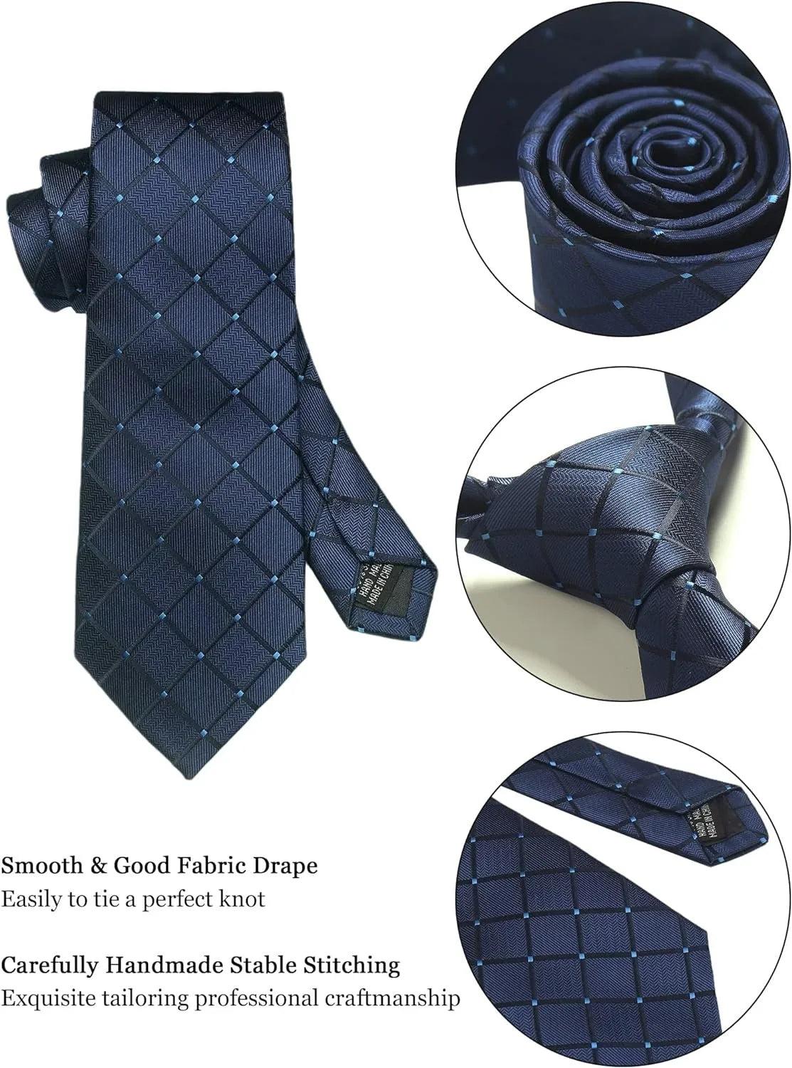 Valentines Gifts For Him Silk Necktie Set With Cufflinks