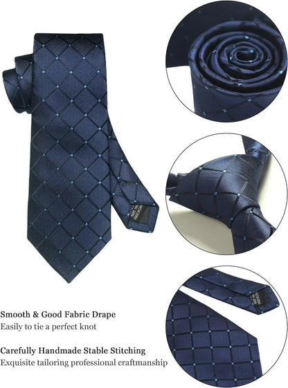 Valentines Gifts For Him Silk Necktie Set With Cufflinks