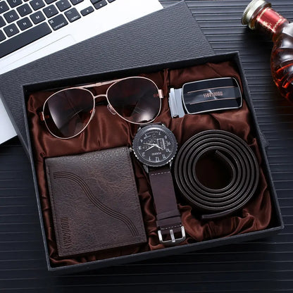 Valentines Gifts For Him Watch Belt Wallet Sunglasses Gift Box
