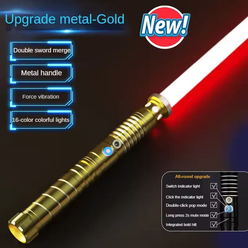 Upgraded Darth Maul Double-Bladed Rgb Lightsaber – 16 Colors