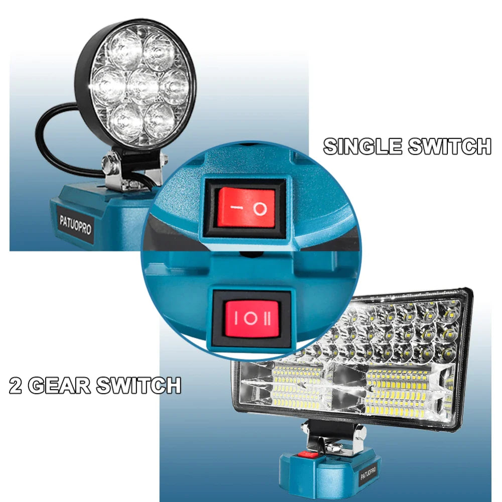 Portable Cordless LED Work Light for Makita Battery 1005007166073791-al