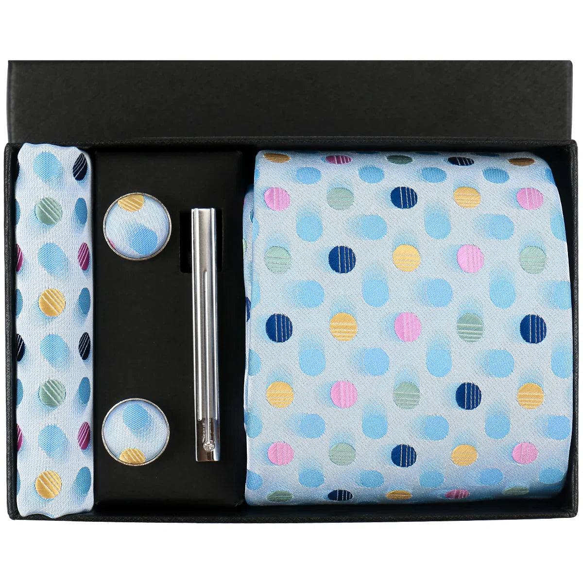 Valentines Gifts For Him Silk Necktie Set With Cufflinks