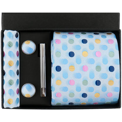 Valentines Gifts For Him Silk Necktie Set With Cufflinks