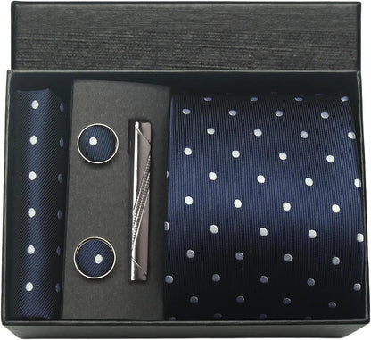 Valentines Gifts For Him Silk Necktie Set With Cufflinks