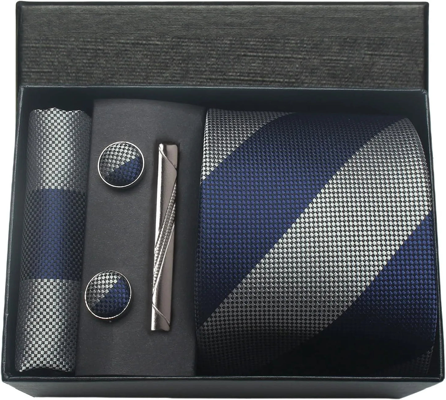 Valentines Gifts For Him Silk Necktie Set With Cufflinks