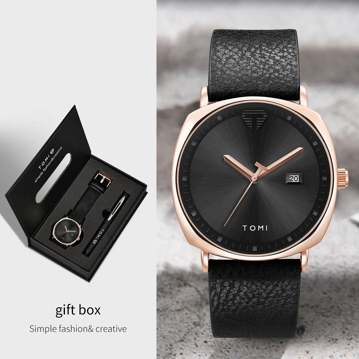 Luxury Men Quartz Watch And Pen Valentines Gifts For Him