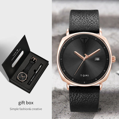 Luxury Men Quartz Watch And Pen Valentines Gifts For Him