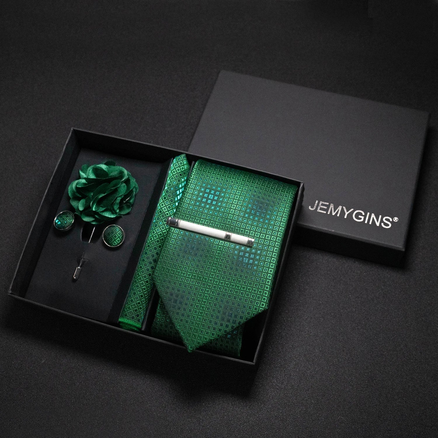 Valentines Gifts For Him Paisley Silk Tie Set With Cufflinks