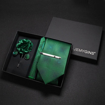 Valentines Gifts For Him Paisley Silk Tie Set With Cufflinks