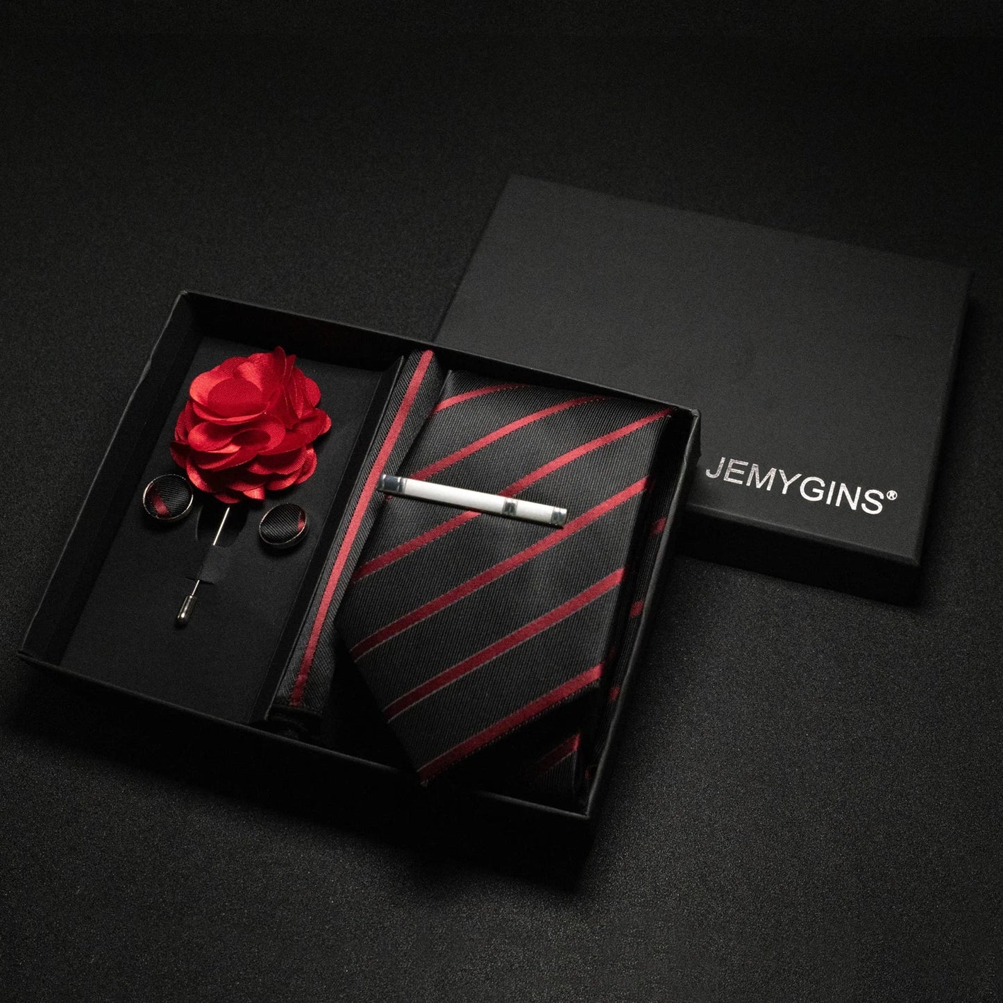 Valentines Gifts For Him Paisley Silk Tie Set With Cufflinks