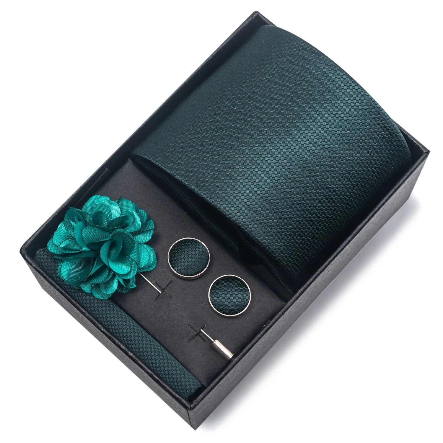 Valentines Gifts For Him Silk Necktie Set With Cufflinks