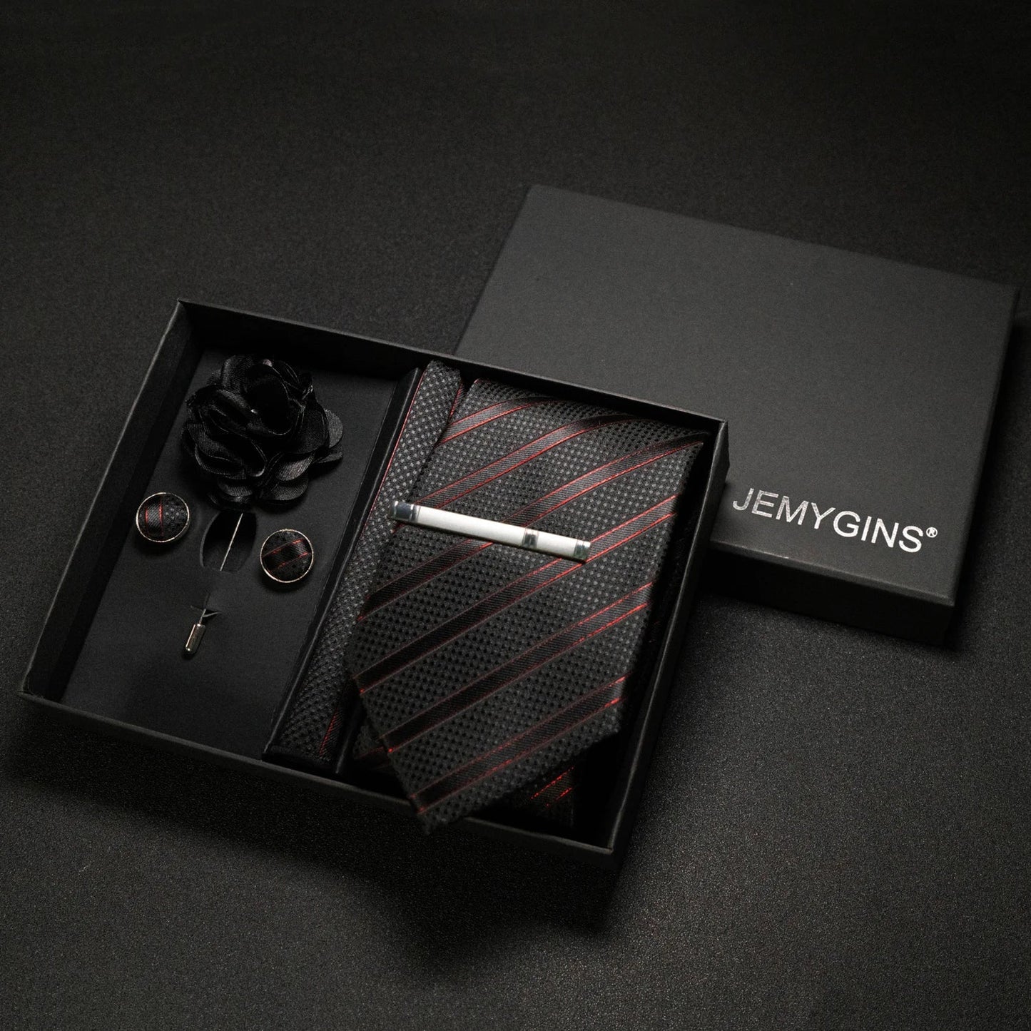 Valentines Gifts For Him Paisley Silk Tie Set With Cufflinks