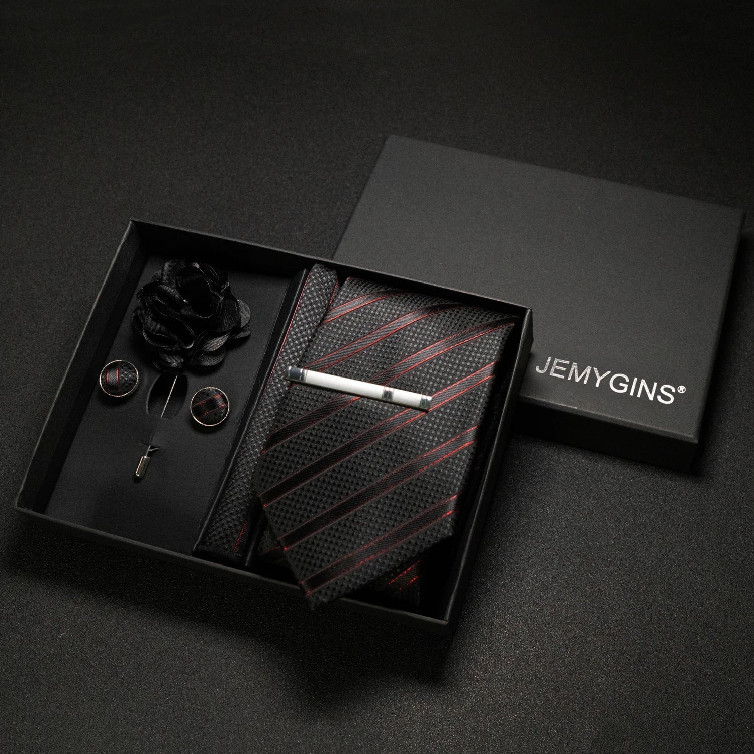 Valentines Gifts For Him Paisley Silk Tie Set With Cufflinks