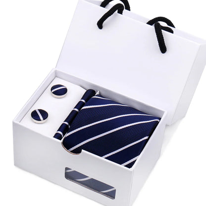 Mens Paisley Tie Gift Set With Box Valentines Gifts For Him