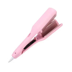 Foldable LCD 3-Barrel Ceramic Hair Curler for Waves