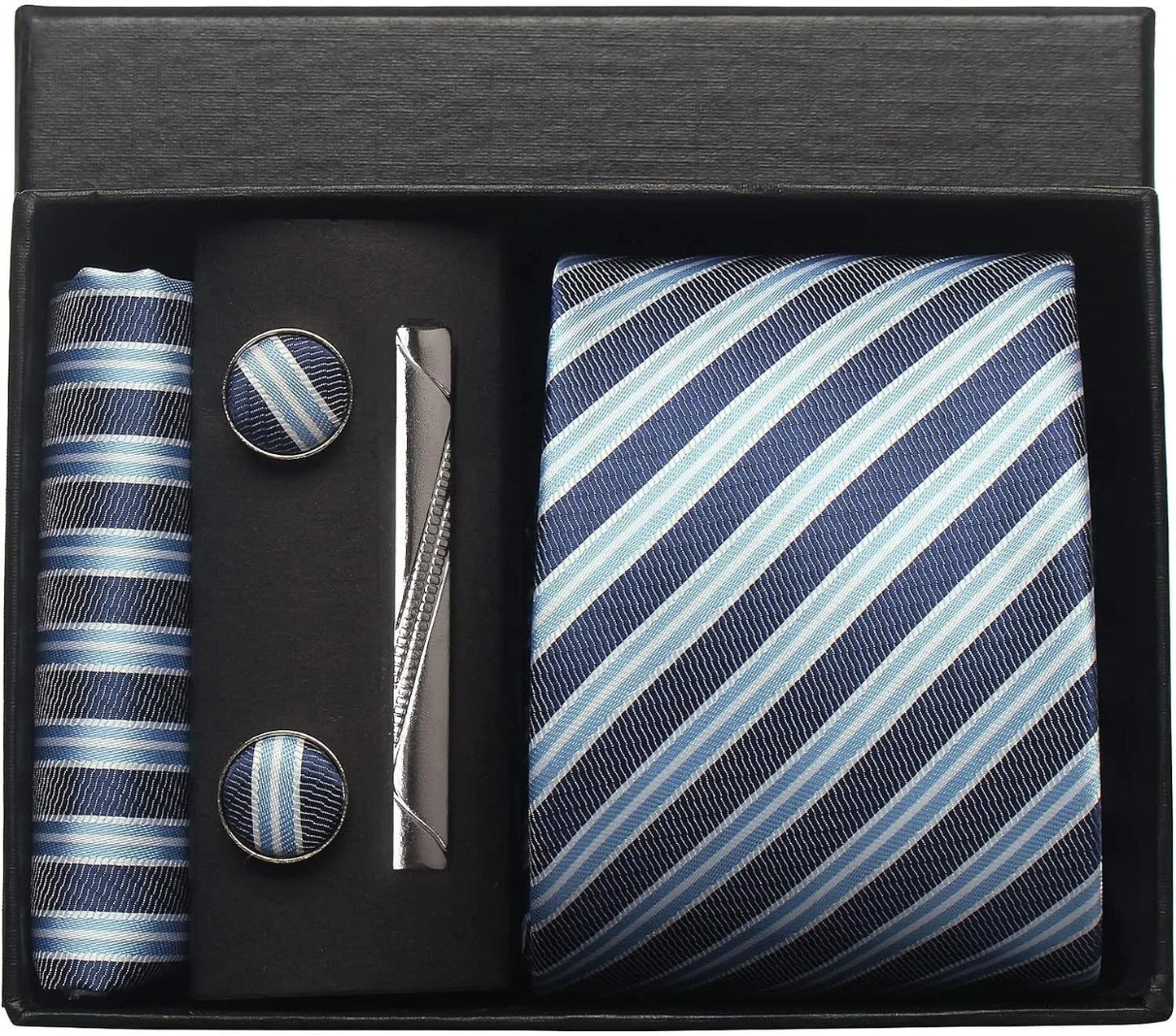 Valentines Gifts For Him Silk Necktie Set With Cufflinks