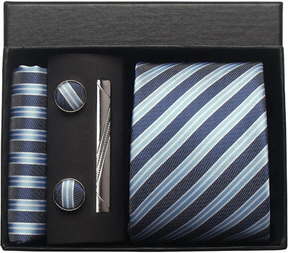 Valentines Gifts For Him Silk Necktie Set With Cufflinks
