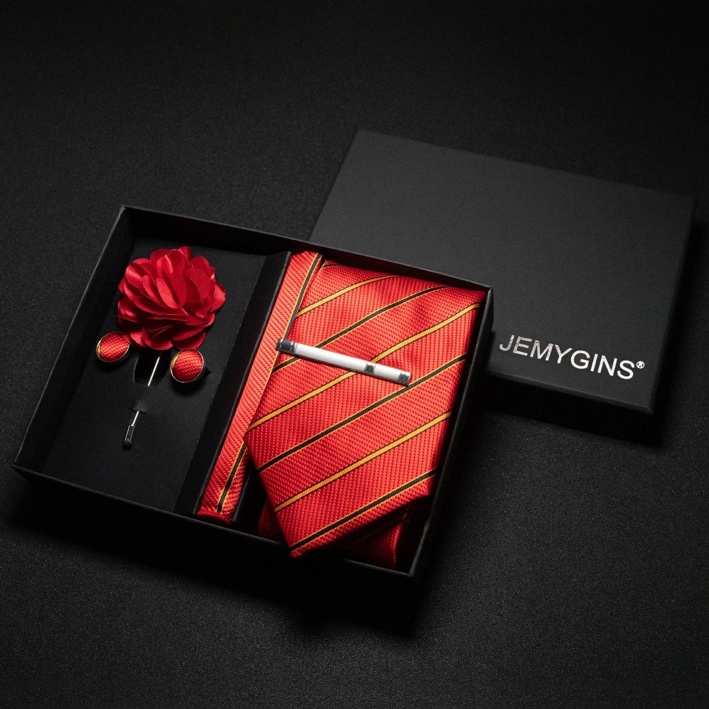 Valentines Gifts For Him Paisley Silk Tie Set With Cufflinks