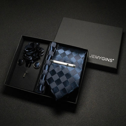 Valentines Gifts For Him Paisley Silk Tie Set With Cufflinks