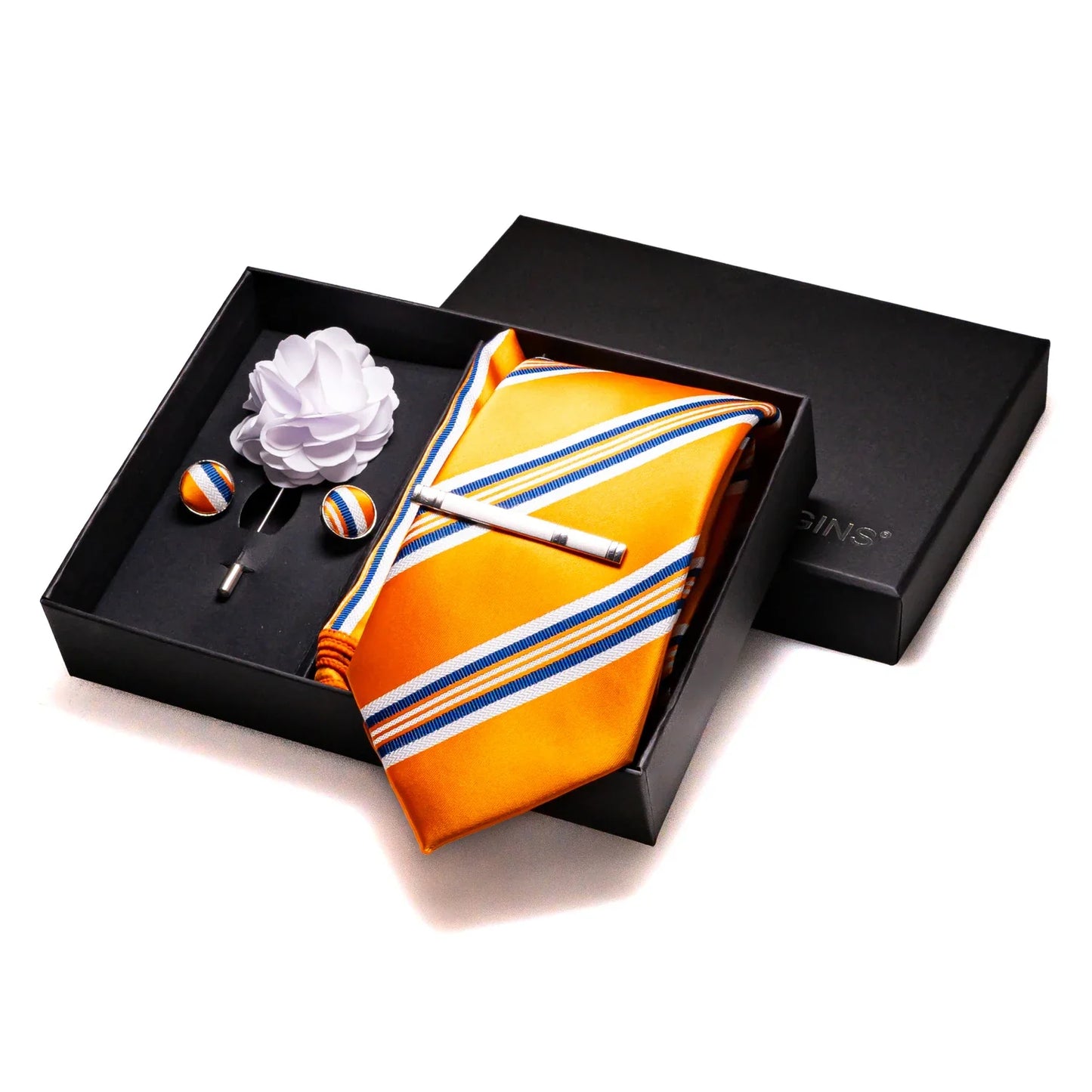 Valentines Gifts For Him Silk Tie Set With Cufflinks
