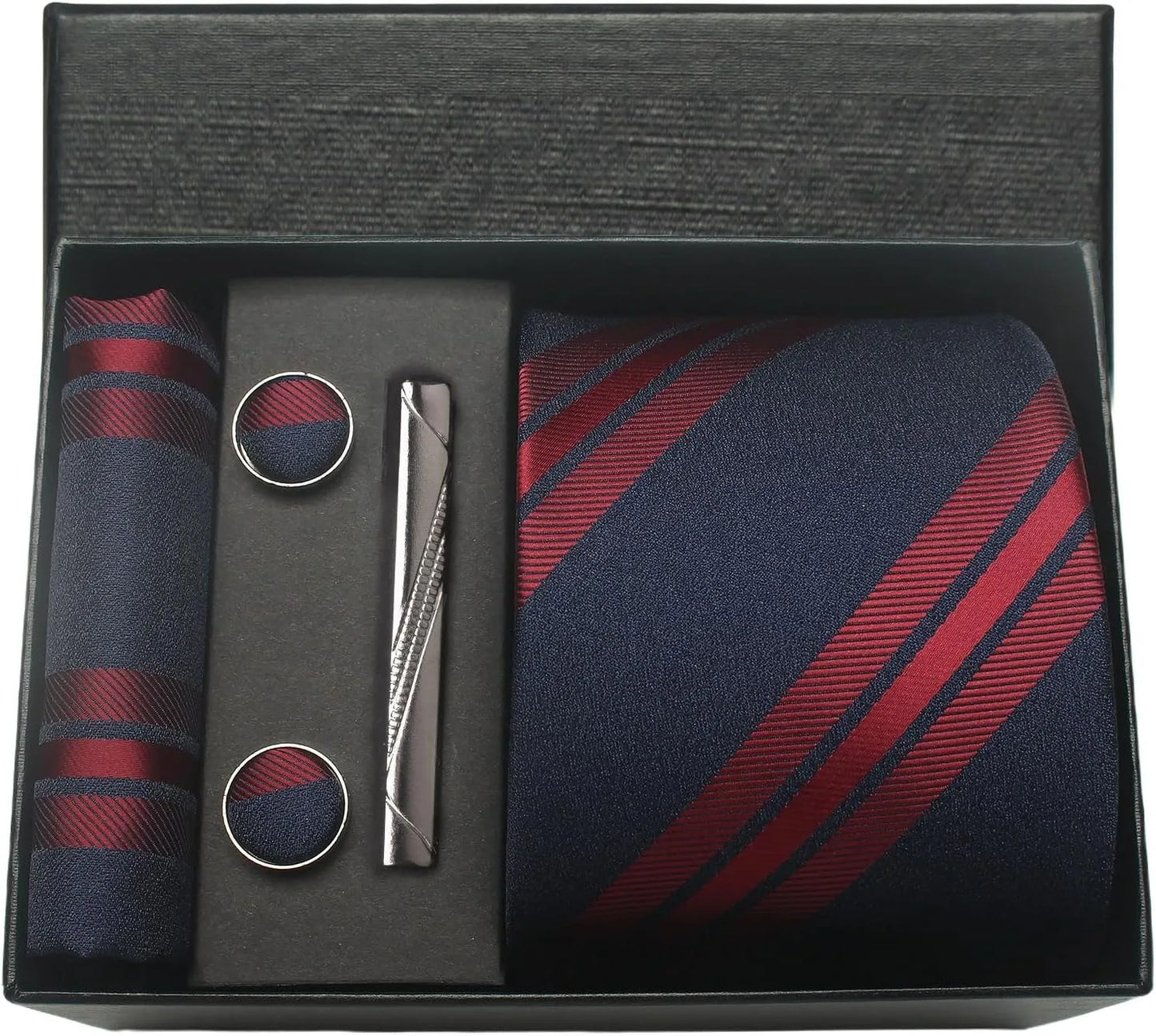Valentines Gifts For Him Silk Necktie Set With Cufflinks