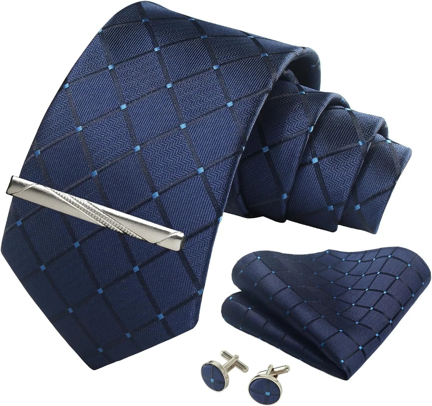 Valentines Gifts For Him Silk Necktie Set With Cufflinks
