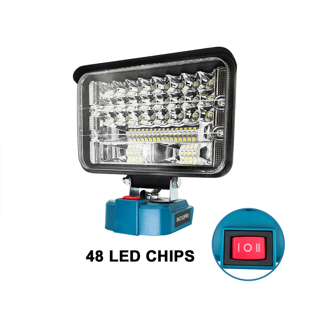 Portable Cordless LED Work Light for Makita Battery 1005007166073791-al