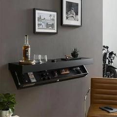 Concealed Wall Shelf With Hidden Compartment Storage