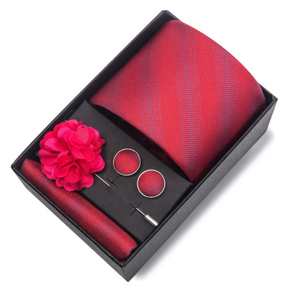 Valentines Gifts For Him Silk Necktie Set With Cufflinks
