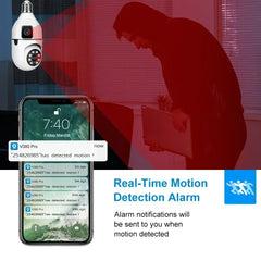 8MP E27 Bulb Wifi Camera with Night Vision