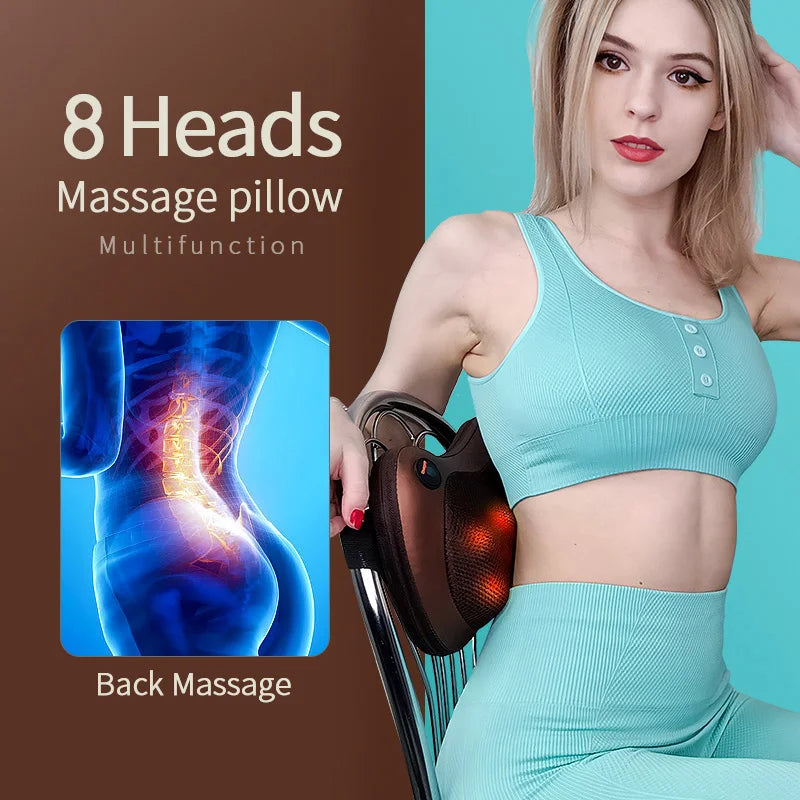Shiatsu Massage Pillow for Neck, Back, and Waist