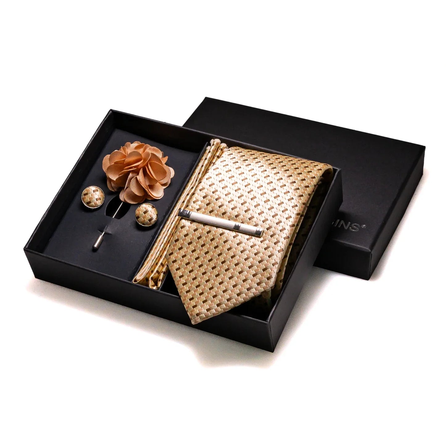 Valentines Gifts For Him Silk Tie Set With Cufflinks