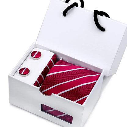 Mens Paisley Tie Gift Set With Box Valentines Gifts For Him