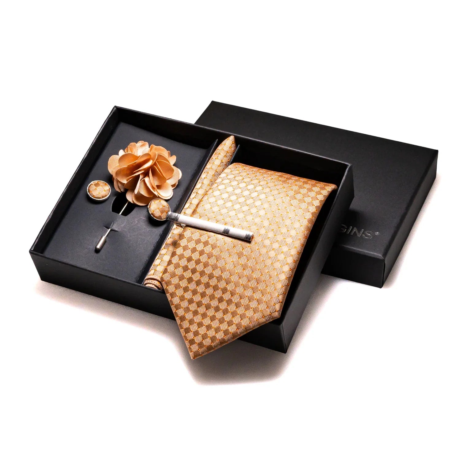 Valentines Gifts For Him Silk Tie Set With Cufflinks
